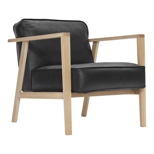 Andersen Furniture LC1 Lænestol i Egetræ og Sort Læder