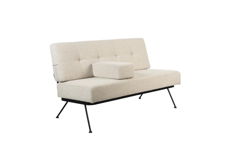 Zuiver Bowie Sofa i Beige Polyester og Stål