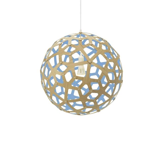 David Trubridge Coral Pendel Ø80 Blå - Unik Belysning