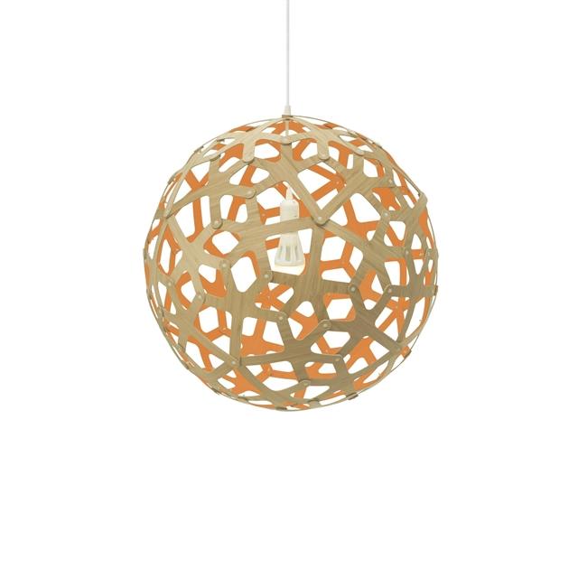 David Trubridge Coral Pendel Ø80 Orange - Unik Belysning
