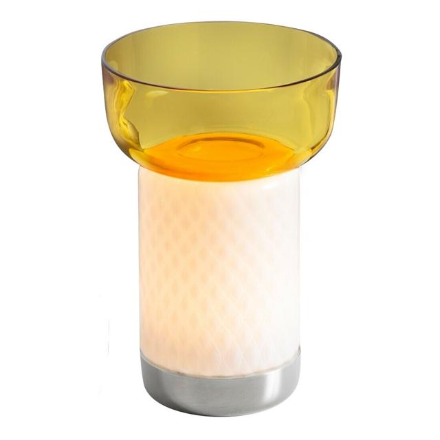 Artemide Bontá Transportabel Lampe i Topaz med Glasskål