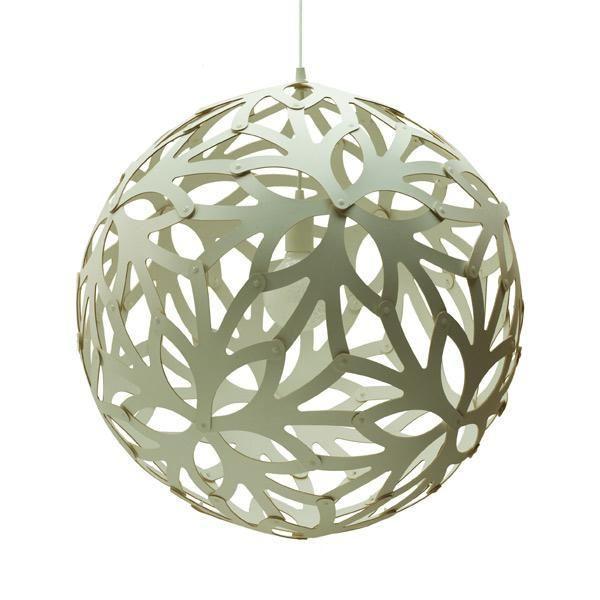 David Trubridge Floral Pendel Ø80 Hvid - Unik Belysning