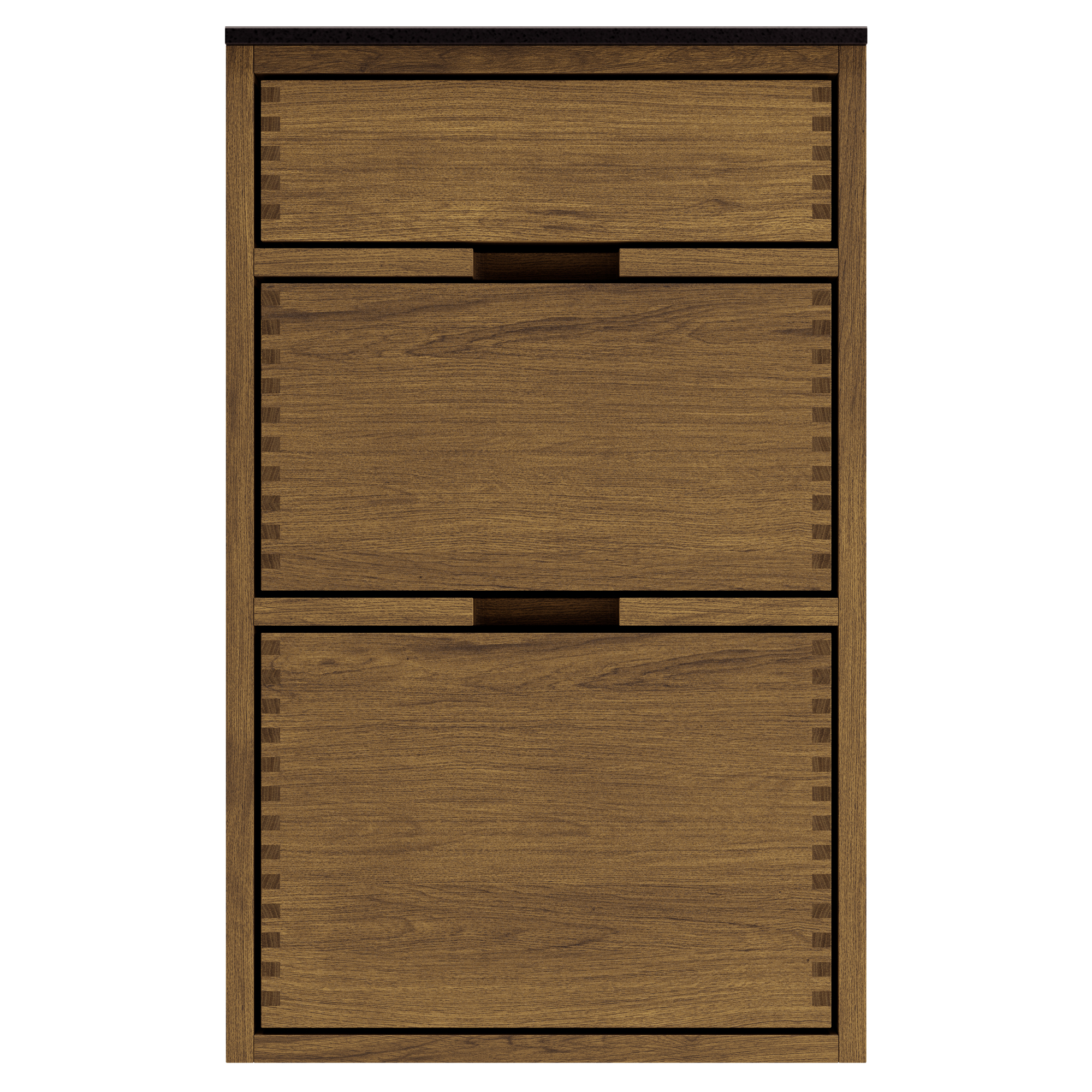 45 cm Mørkolieret Just Wood Front til Opvaskemaskine