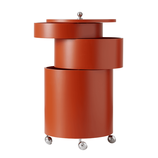 Verpan Barboy Rullevogn i Orange - Designet af Verner Panton