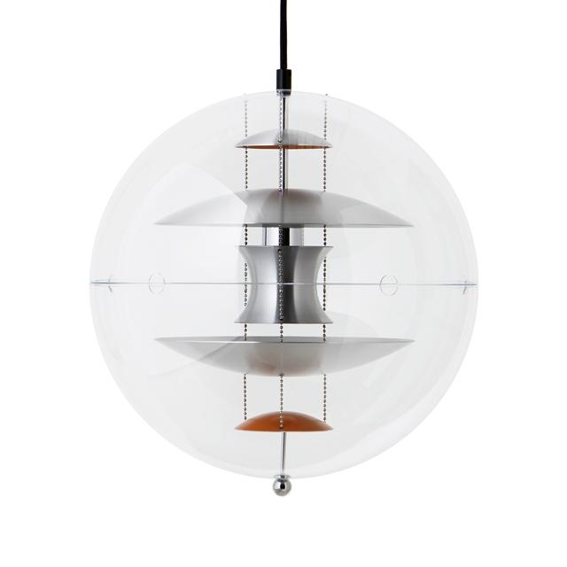 Verpan Globe Pendel Ø40 i Børstet Aluminium - Klassisk Design