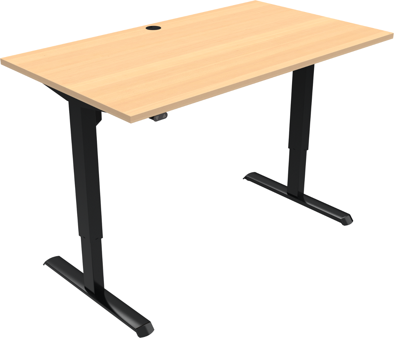 Adaptdesk To-bens Hæve-/Sænkebord i Bøg - Moderne Design