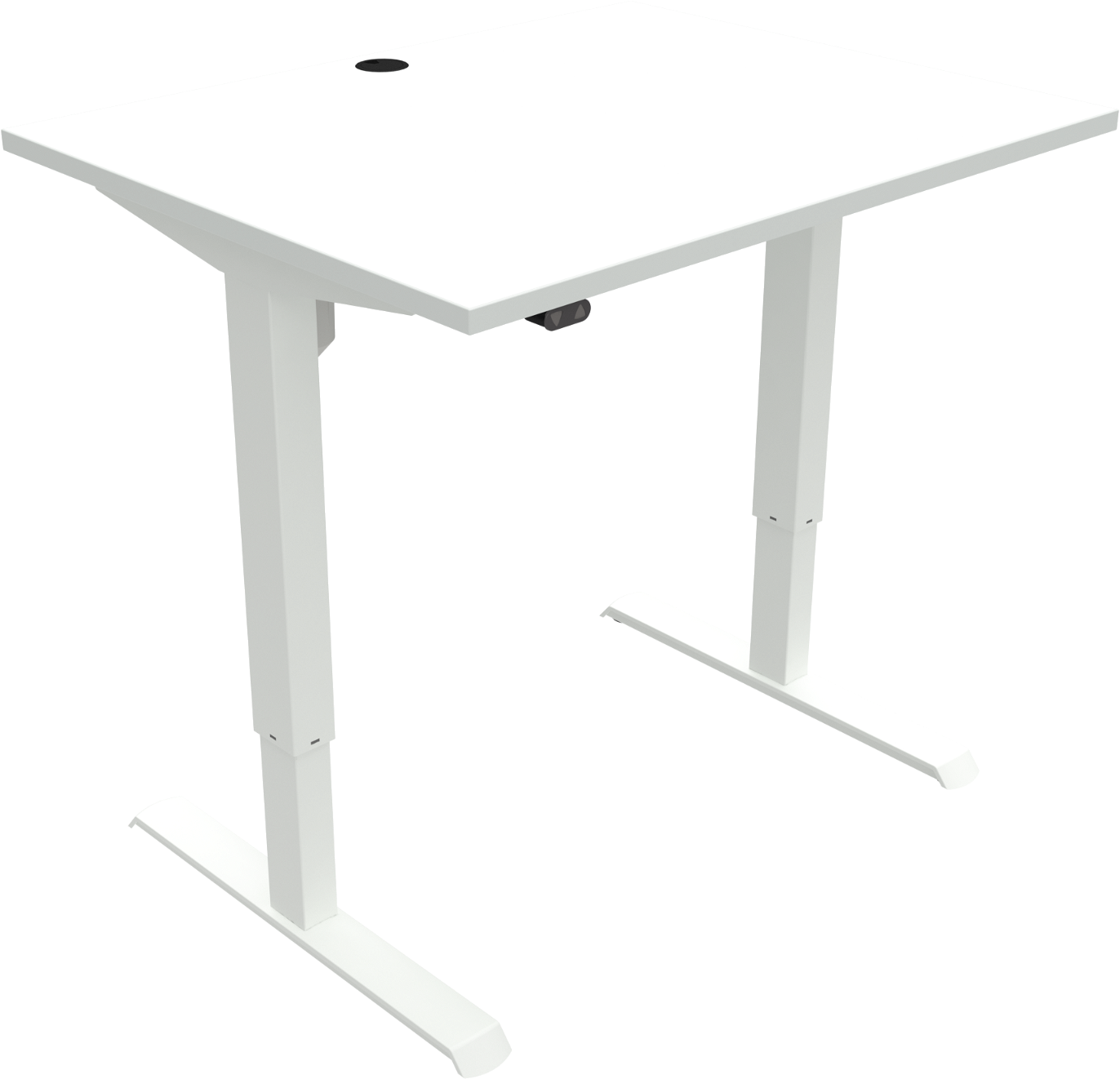 Adaptdesk To-bens Hæve-/Sænkebord i Hvid - Stilfuldt Design