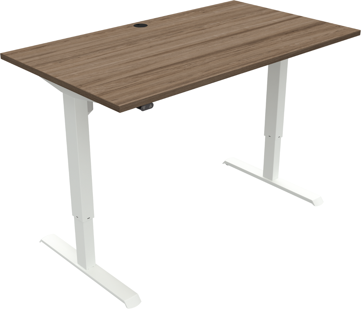Adaptdesk To-bens Hæve-/Sænkebord i Mørk Valnød