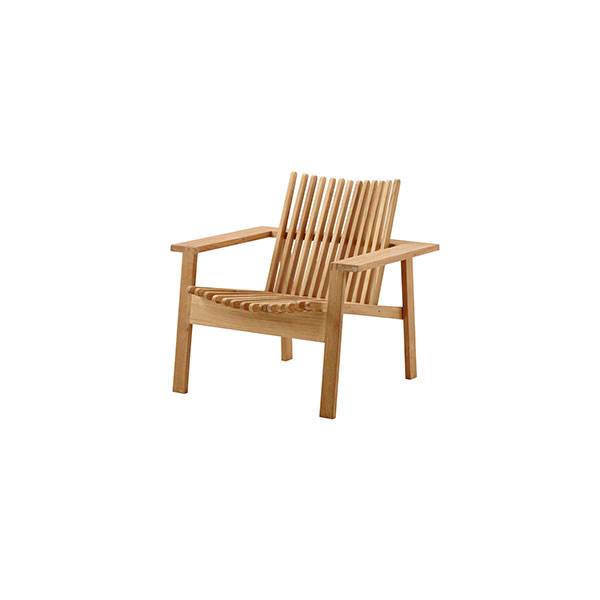 Cane-line Amaze Loungestol i Teak - Stabelbar Komfort