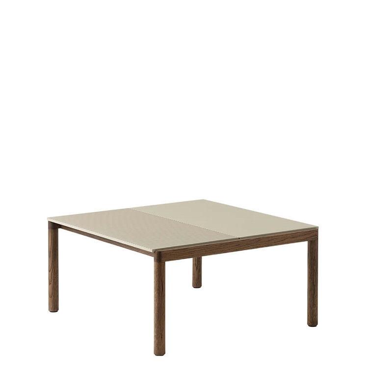 Muuto Couple Kaffebord - Taupe Mørk Olieret Eg