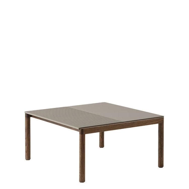 Muuto Couple Kaffebord - Taupe Mørk Olieret Eg