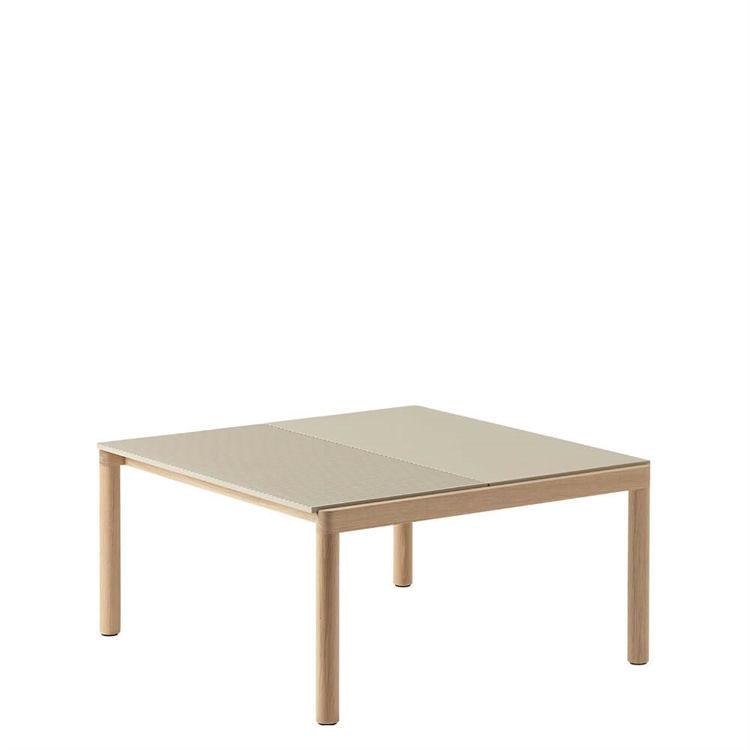 Muuto Couple Kaffebord - Taupe Mørk Olieret Eg