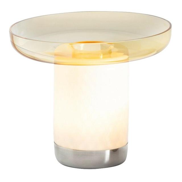 Artemide Bontá Transportabel Lampe i Topaz med Glasfad