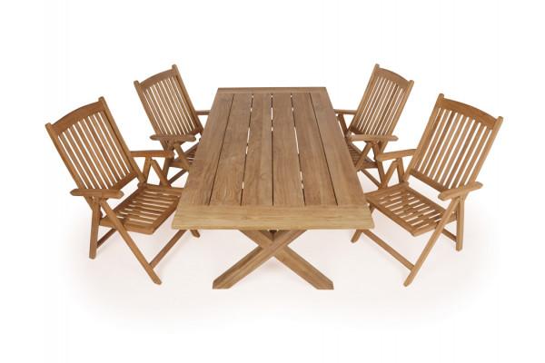 Chadstone Madrid Teak Havemøbelsæt – Kvalitet og Stil