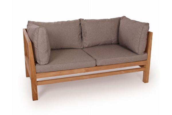 Colorado Teak Sofa til 2 personer - Sandfarvet tilbud