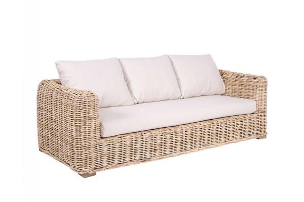 Jawi Sofa i Naturrattan - 3-personers Komfort