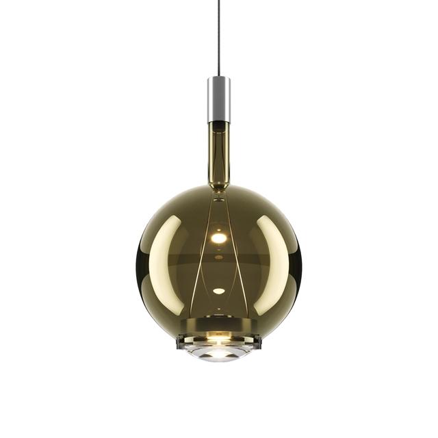 Lodes Sky-Fall Pendel Medium 2700K i Golden Sage Glas