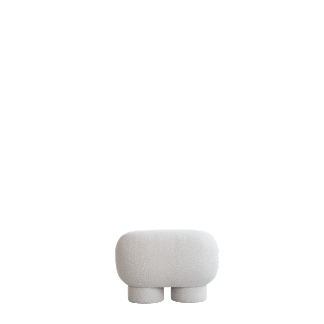 101 Copenhagen Big Foot Bænk i Bouclé - Unik Design!