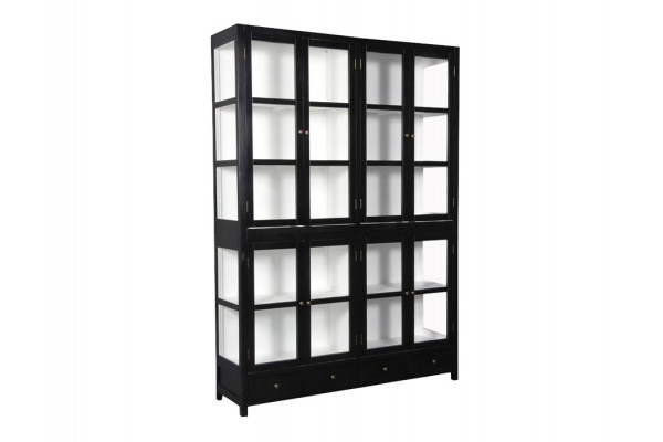 Elegant Nekselø Vitrineskab i Hvid - Tidløs Design
