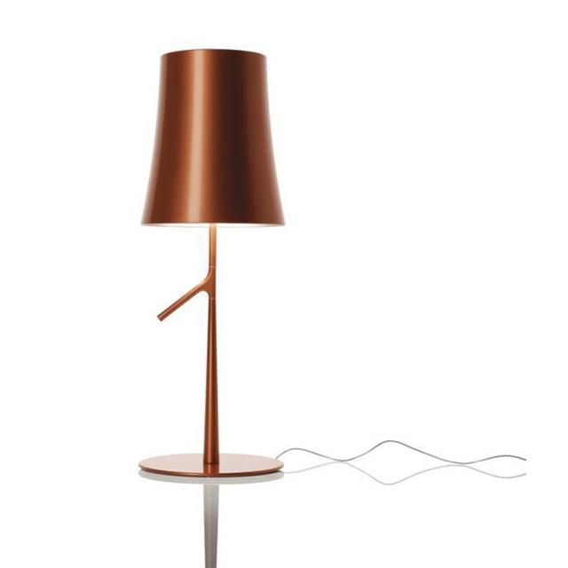 Foscarini Birdie Bordlampe Kobber Led Med Lysdæmper