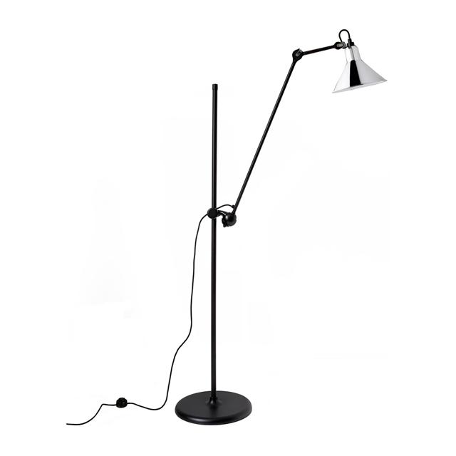 Lampe Gras N215 Gulvlampe Mat Sort   Krom