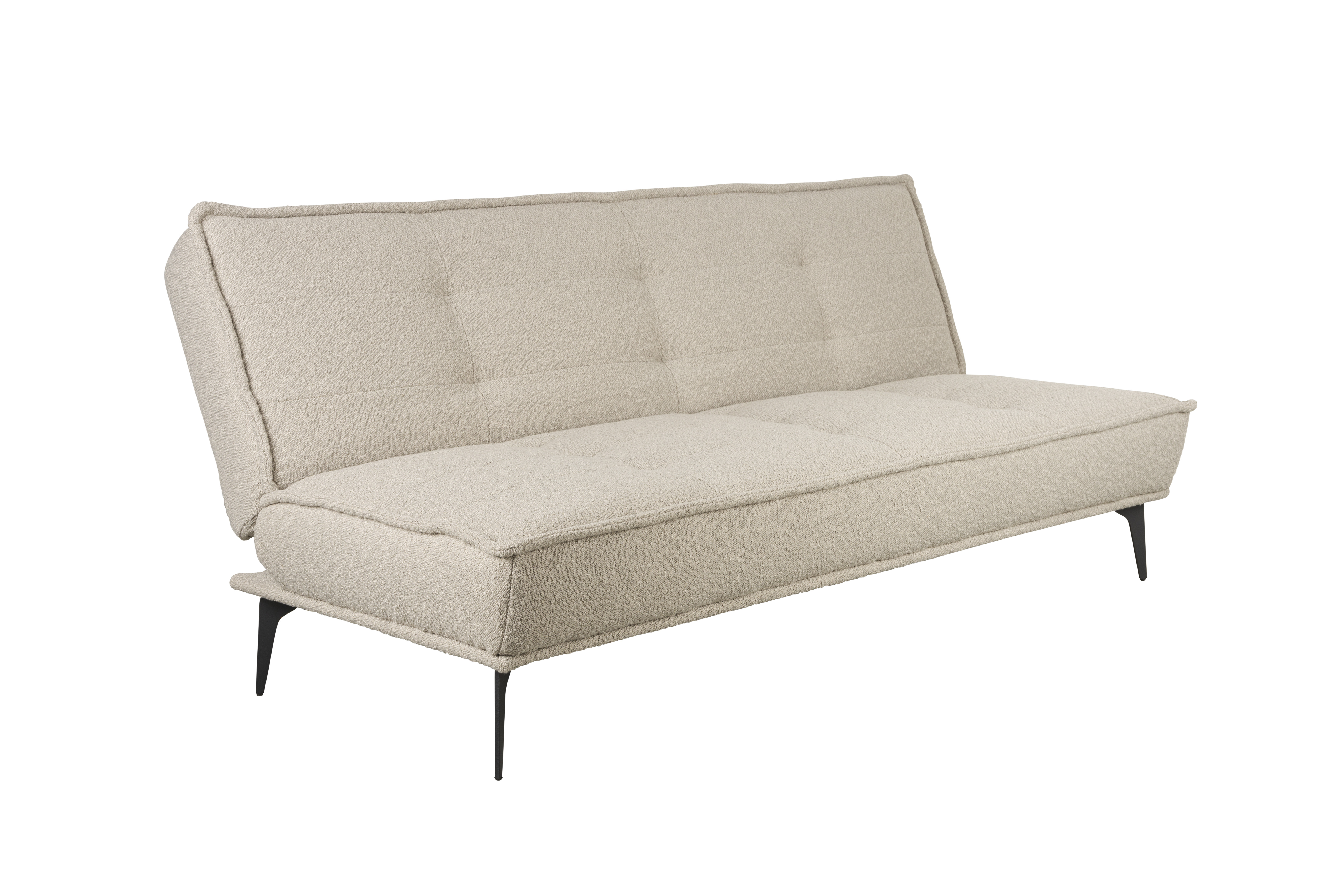 White Label Living Cielke Sovesofa Beige Polyester   Fyrretræ