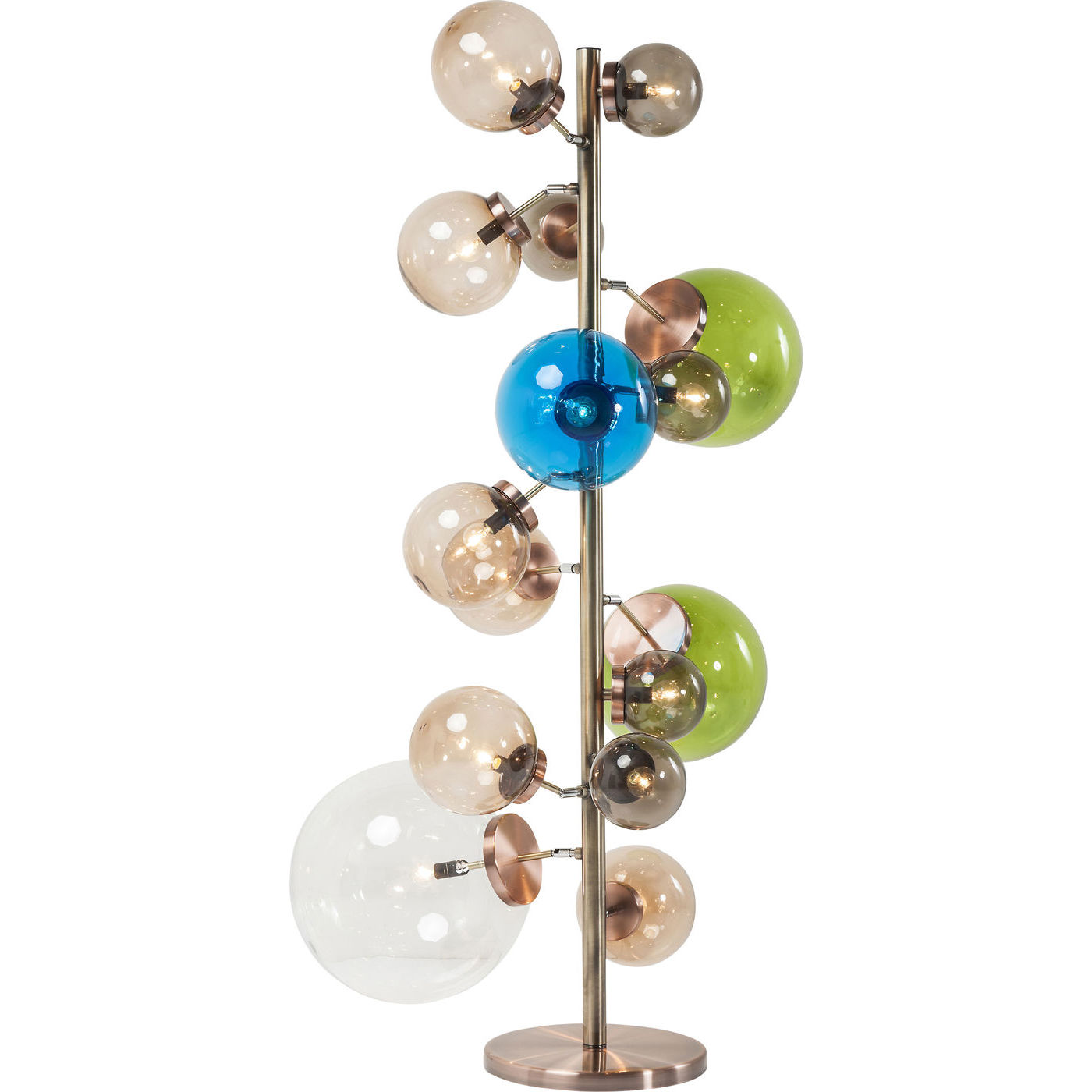 Kare Design Balloon Colore Led Gulvlampe Multifarvet Akryl Kobber Stål