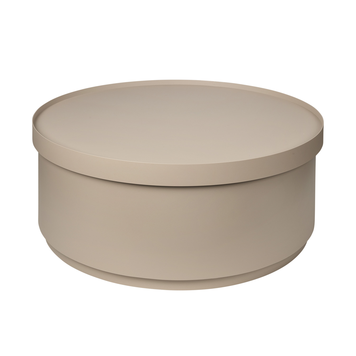 Broste Copenhagen Ninna Sofabord     Opbevaring Beige Jern  ø75