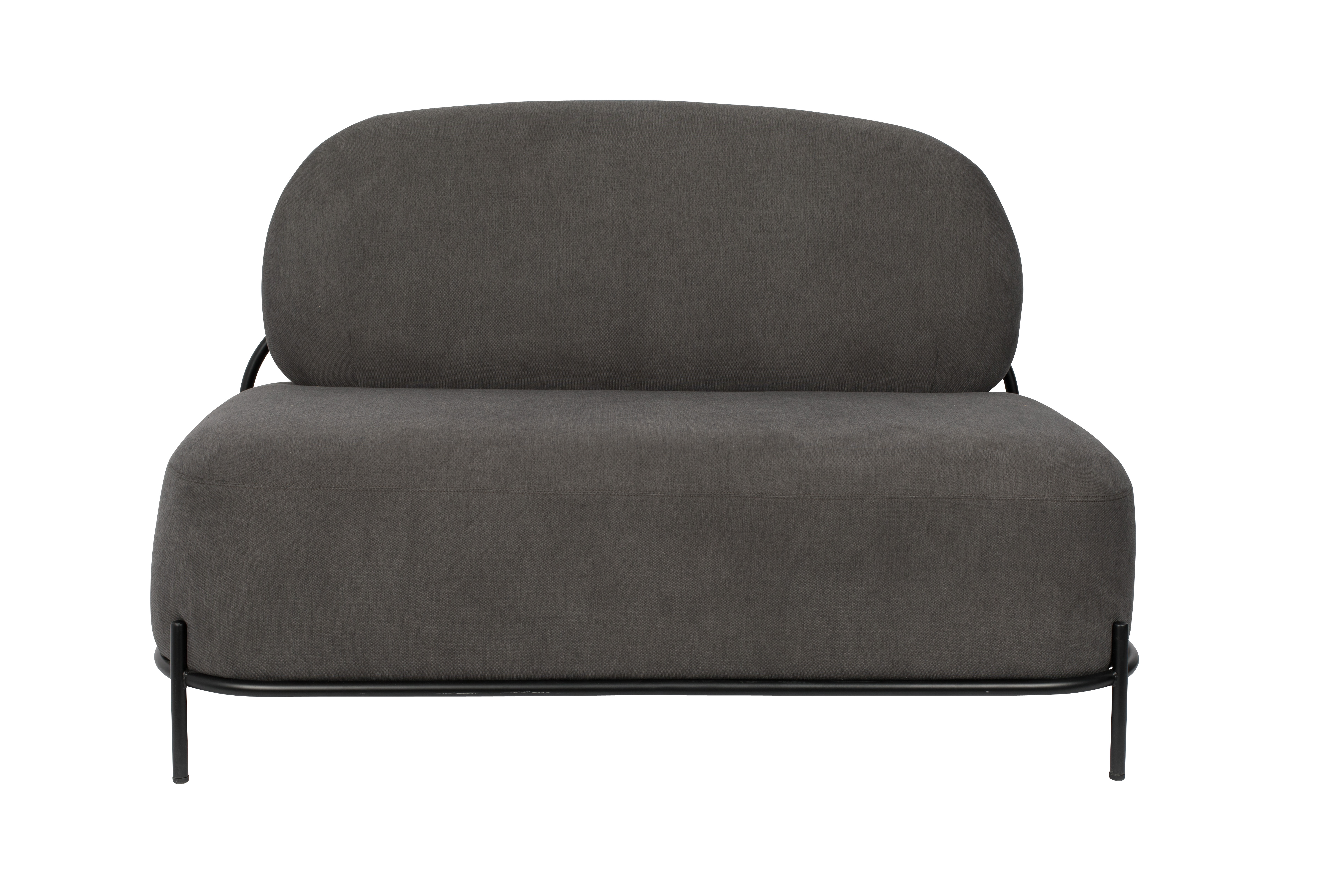 White Label Living Polly Sofa Grå Stof   Jern