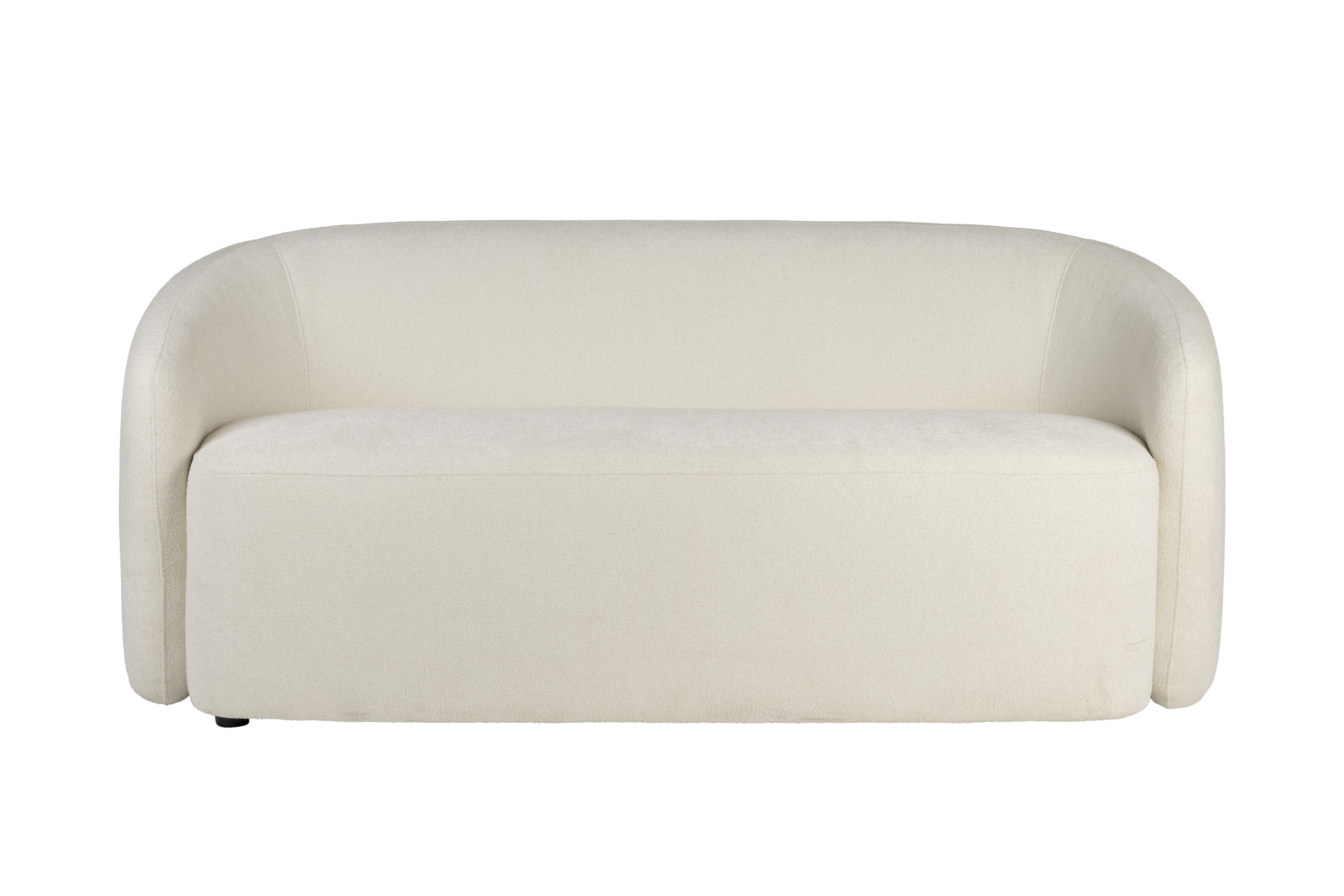 White Label Living Len Sofa Hvid Polyester   Fyrretræ