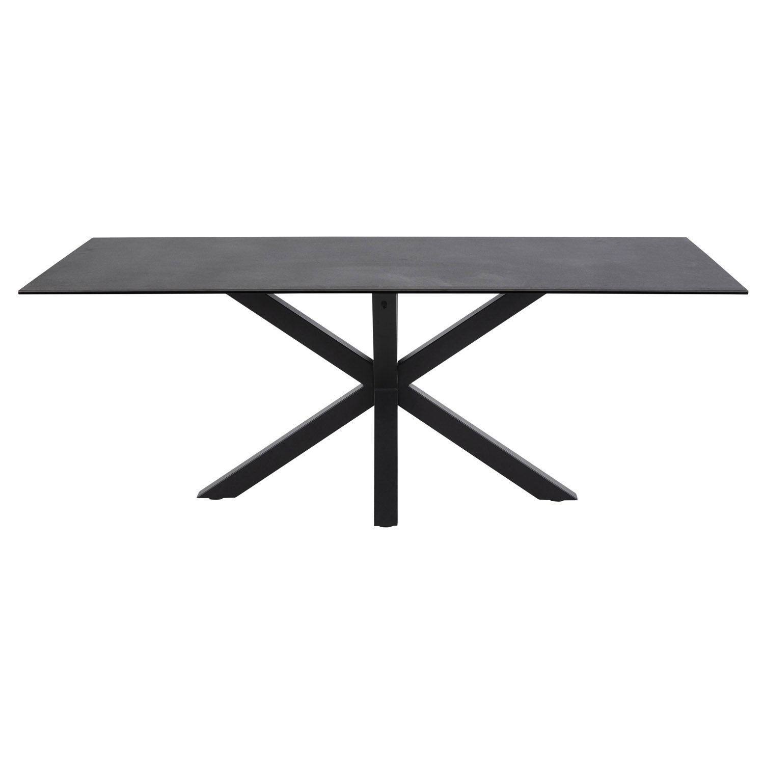 Act Nordic Heaven Rektangulær Spisebord Fairbanks Sort Glas Keramik   Sort Metal  200x100