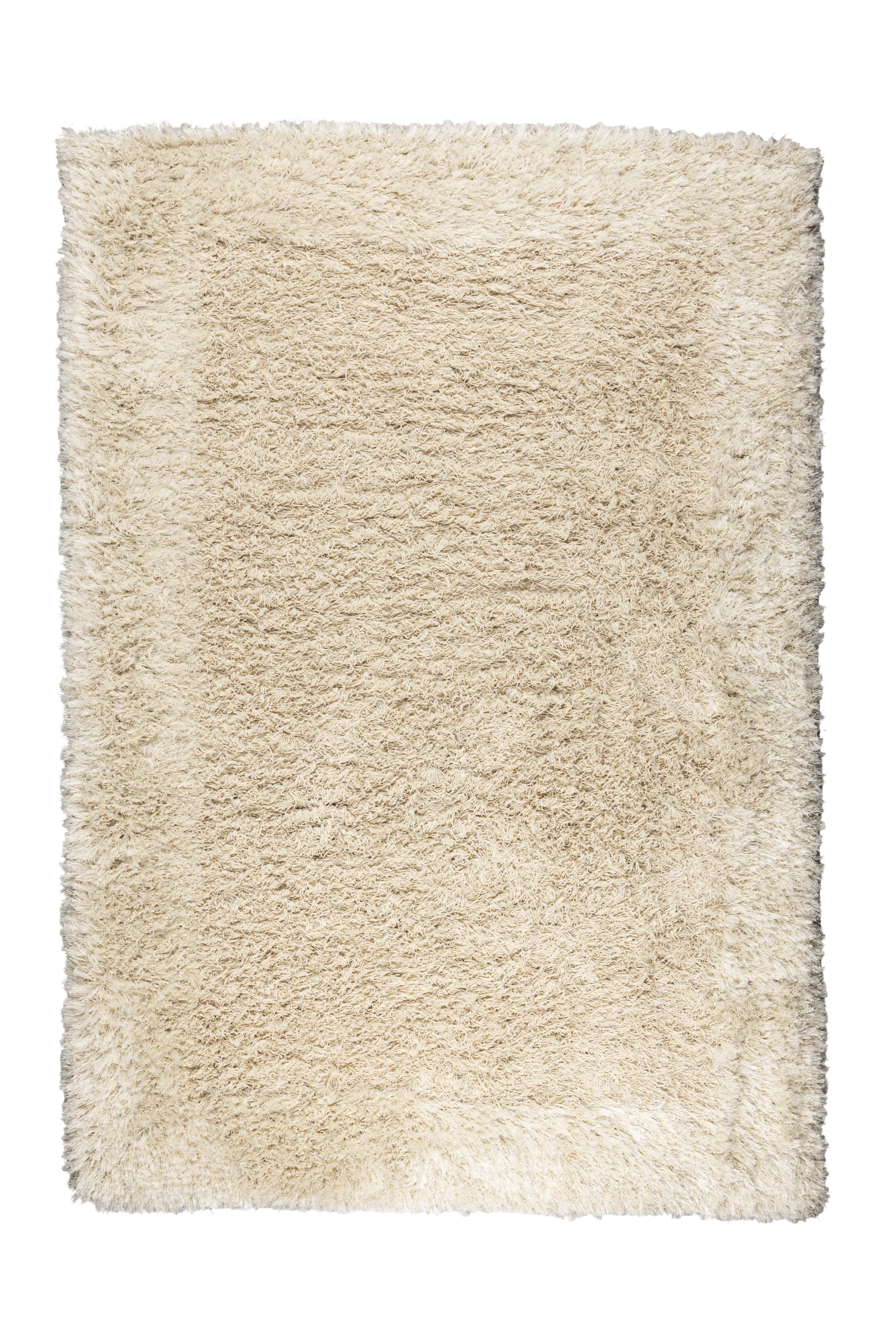 Zuiver Curly Gulvtæppe  Rektangulær Beige Hspp Polyester Uld  200x290