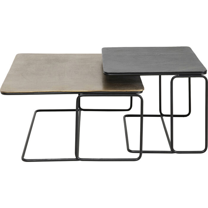 Kare Design Diego Sofabord Messing Bronze Aluminium   Stål  Sæt