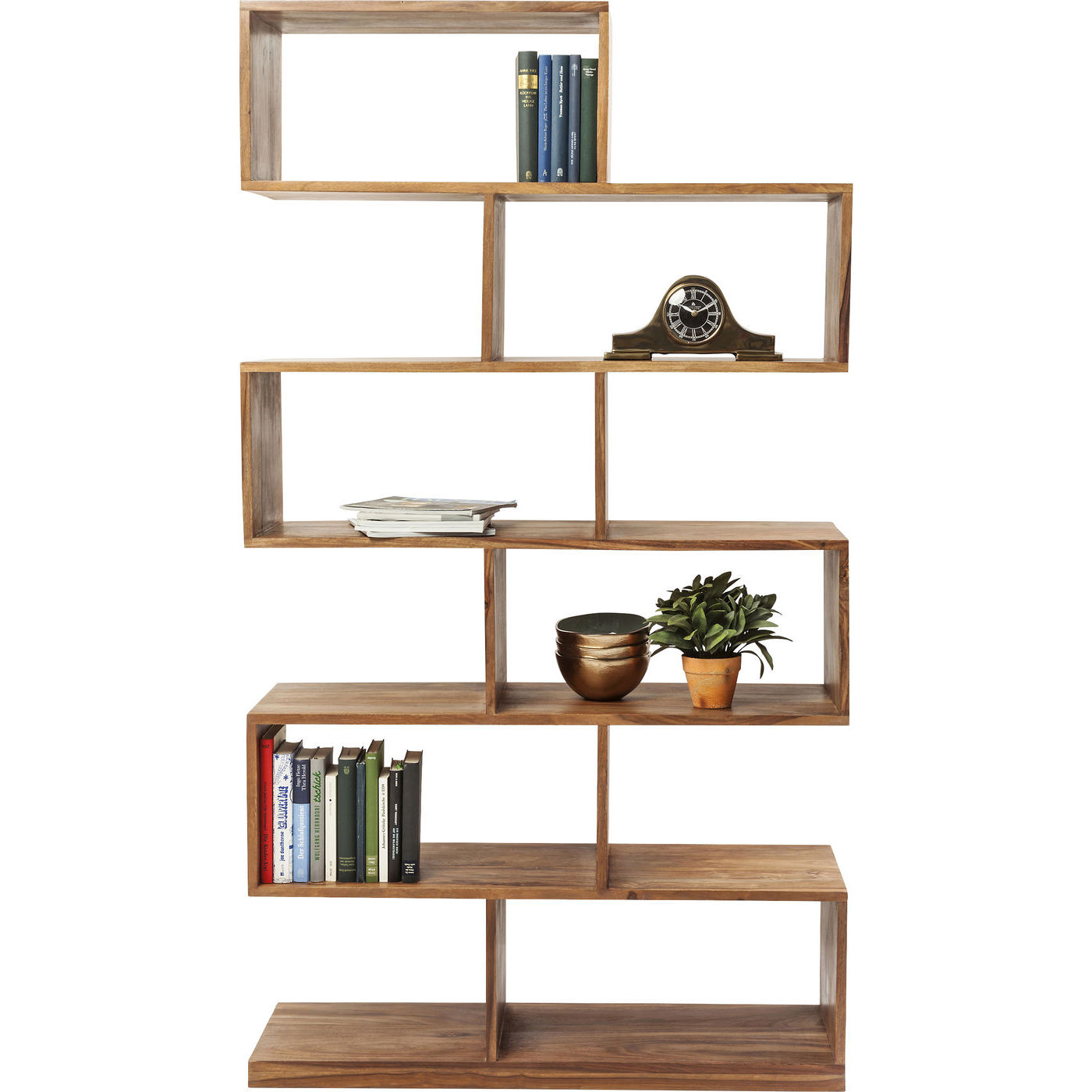 Kare Design Authentico Shelf Zick Zack Reol Natur Akacietræ  180x100