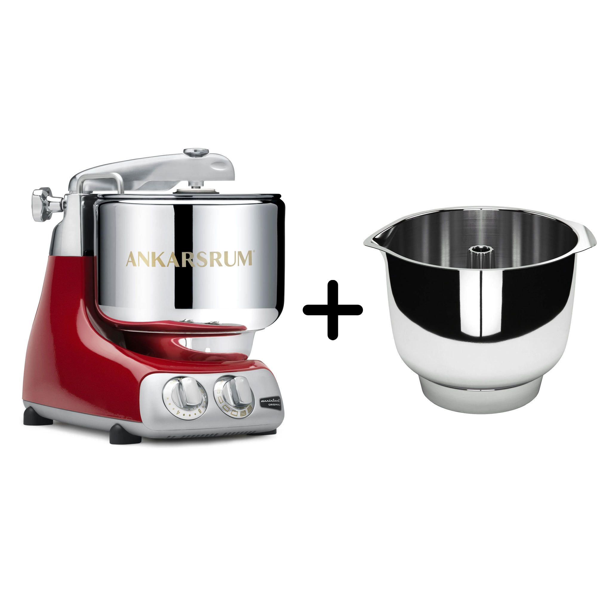 Akm 6230 Køkkenmaskine   Assistent Original Piskeskål  Red