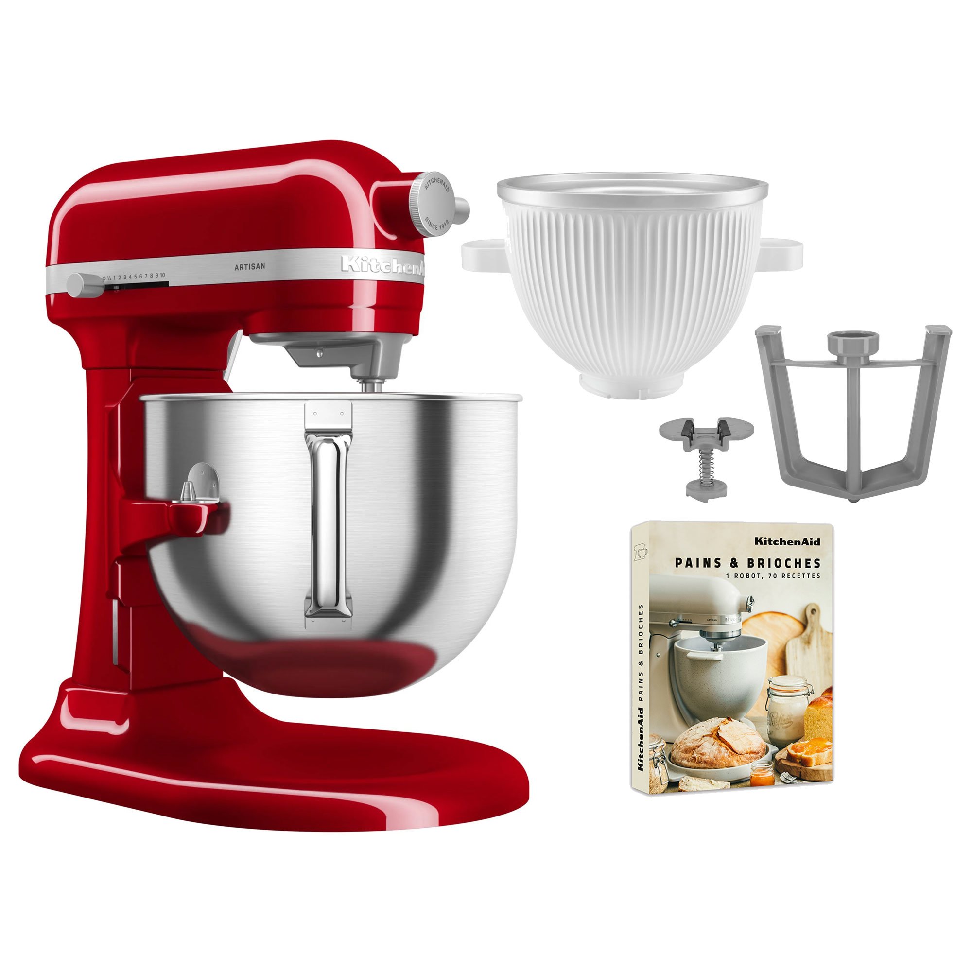 Artisan 5ksm70shxe Køkkenmaskine     Liter   5ksmicm Ice Cream Maker  Red