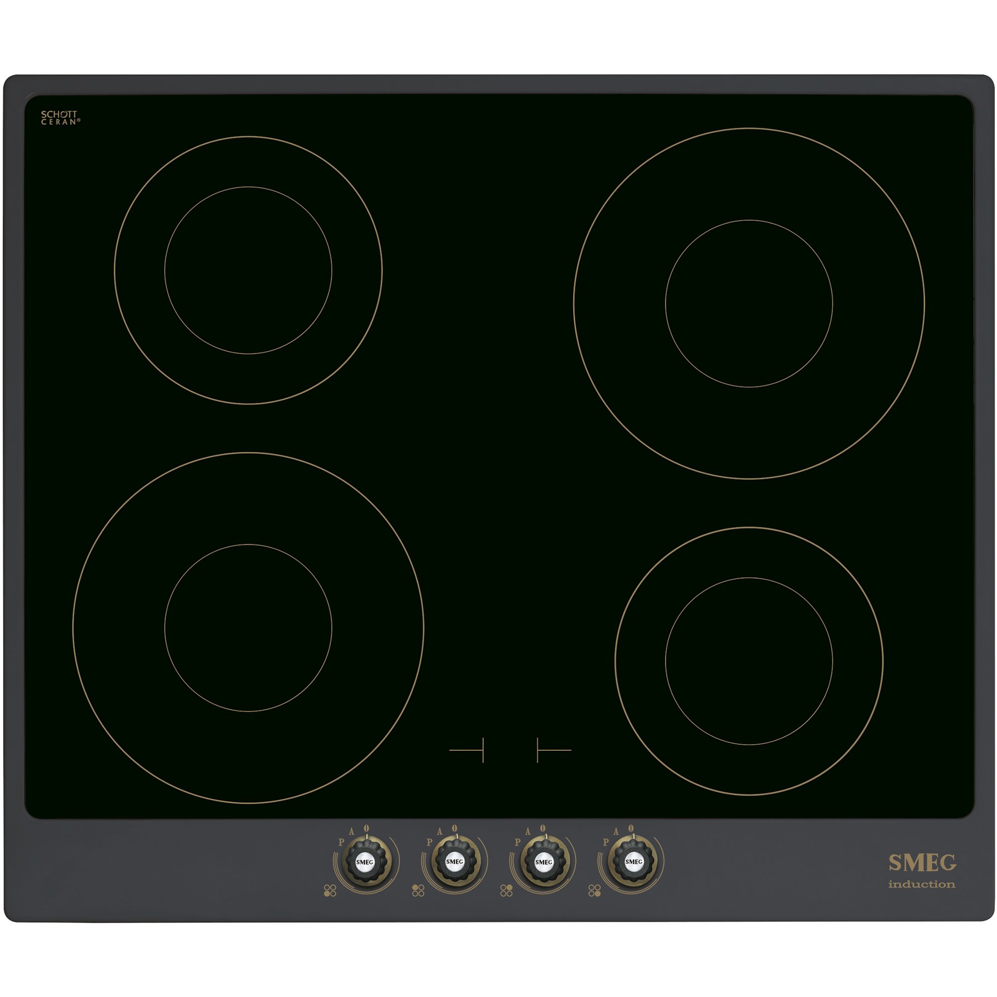 60cm Cortina Induktionskogeplade    Ramme  Antracit