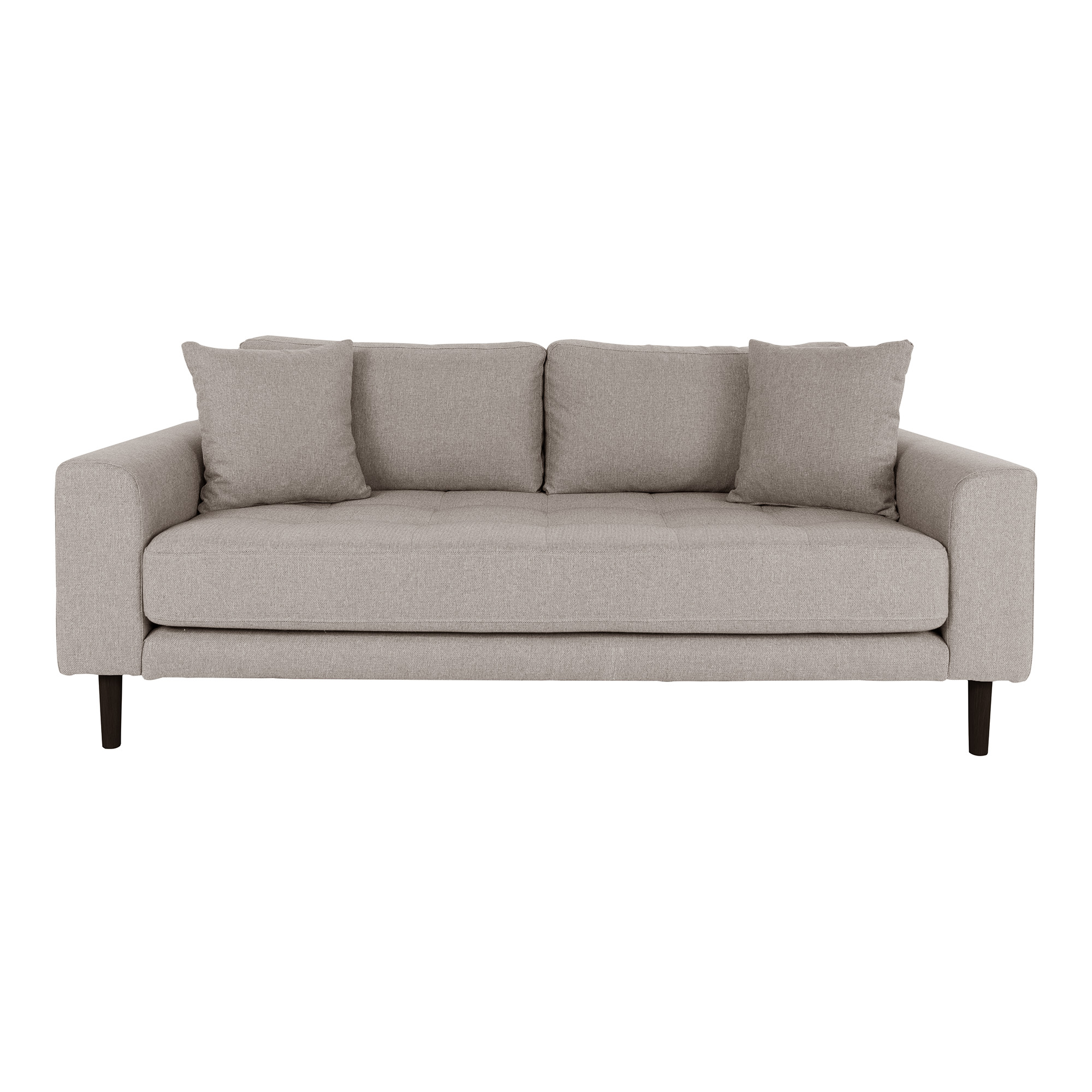 House Nordic Lido     Pers  Sofa       Puder Stone Polyester   Sort Træ
