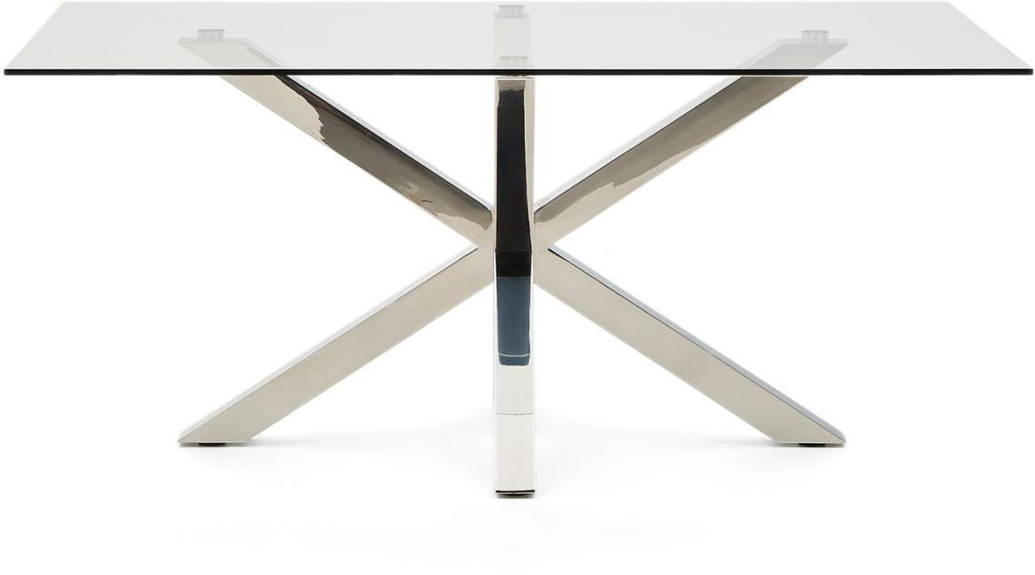 Argo  Spisebord  Klar Sølv  H75x160x90    Glas
