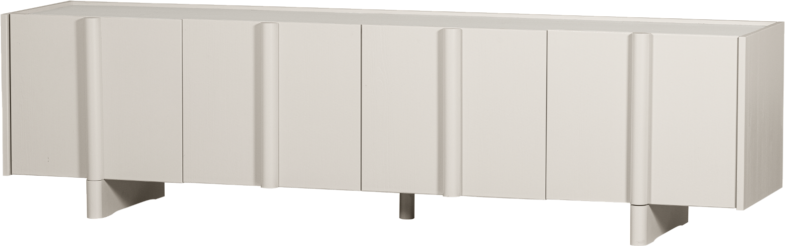 Basu   -bord  Grå  H53x46x200    Fyrretræ