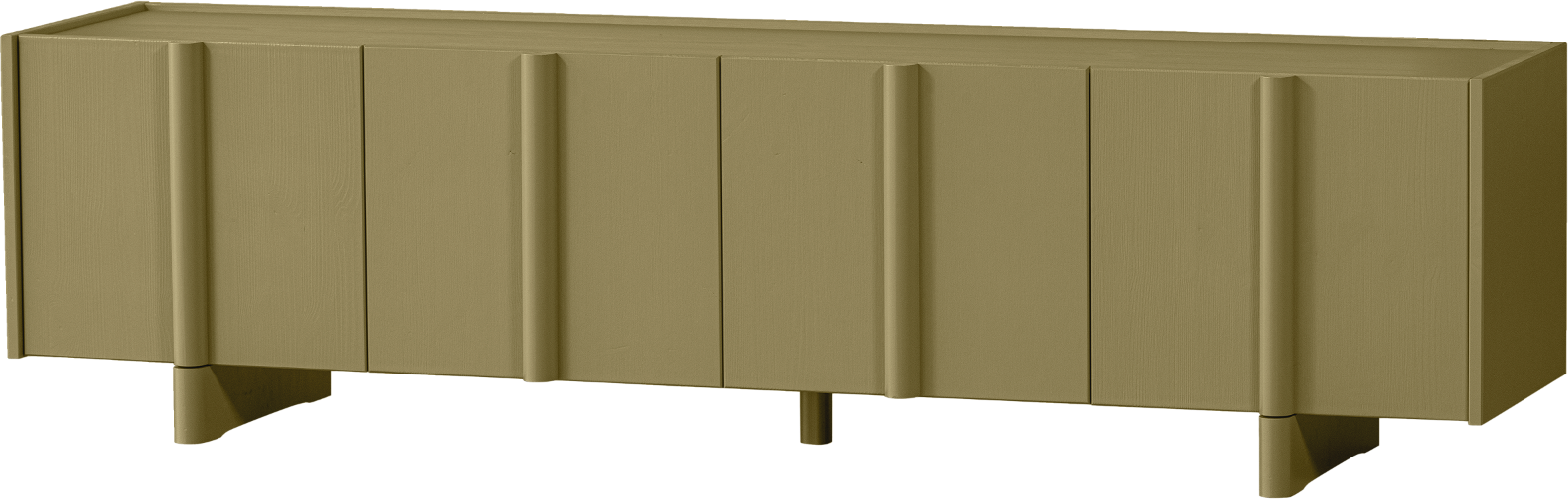 Basu   -bord  Grøn  H53x46x200    Fyrretræ