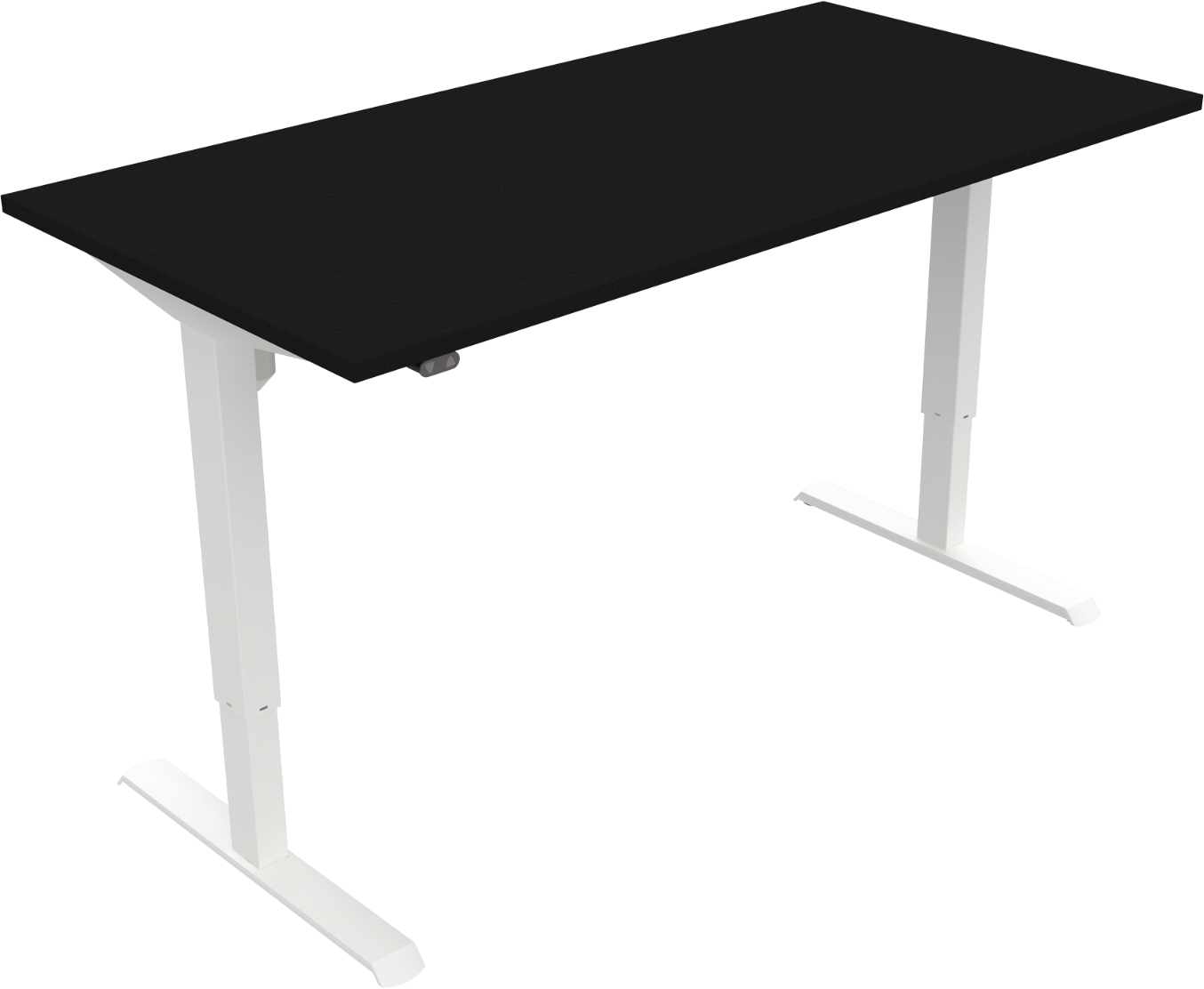 Adaptdesk   -bens Hæve- Sænkebord  Firkantet  Sort Hvid  H118x160x80    Mfc