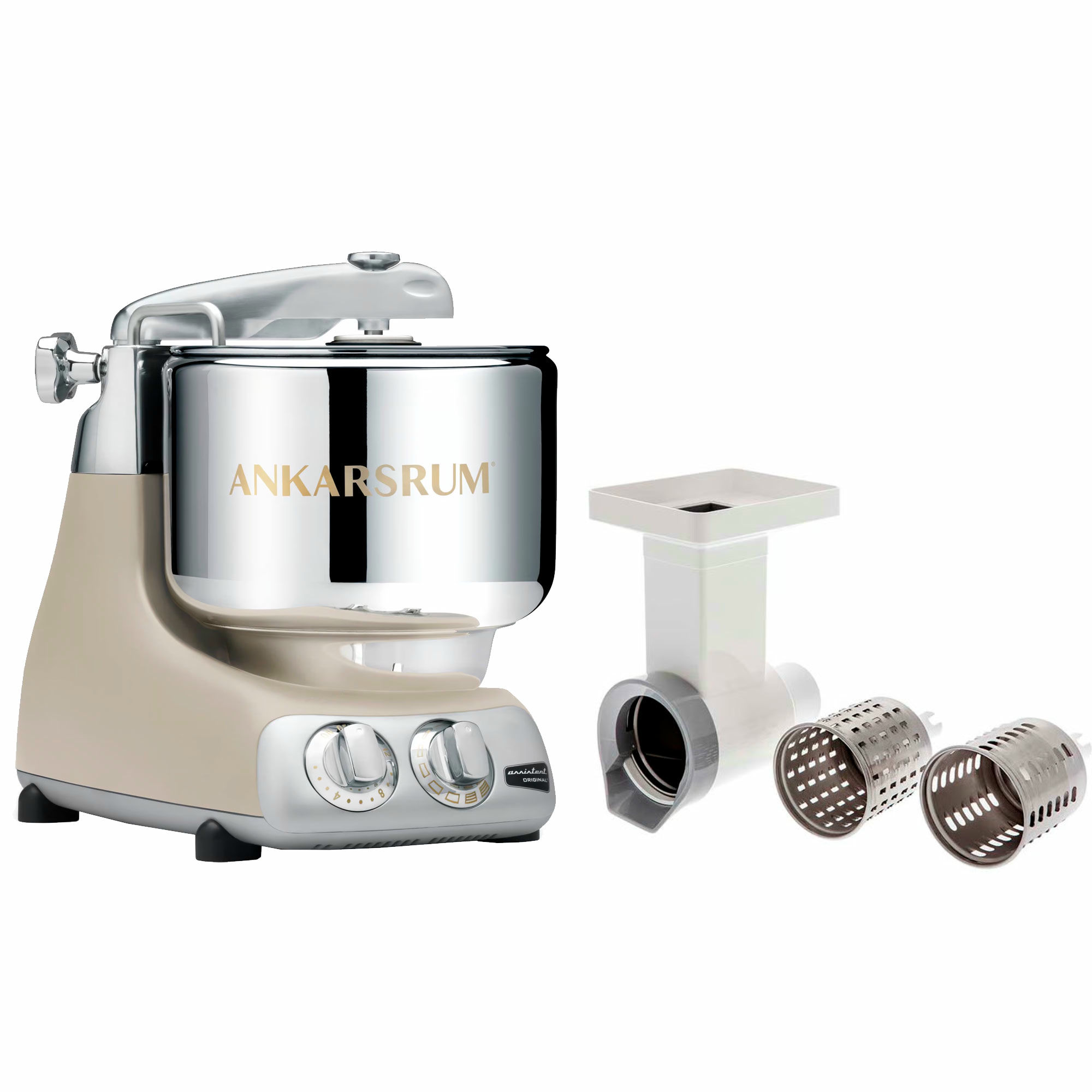 Ankarsrum Assistent Original Akm6230 Harmony Beige   Grøntsagssnitter