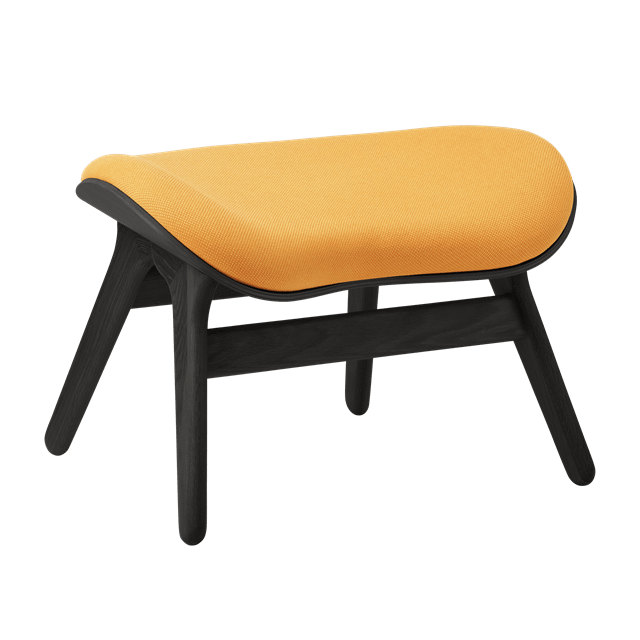 Umage   Conversation Piece Ottoman Sort Egetræ Tangerine