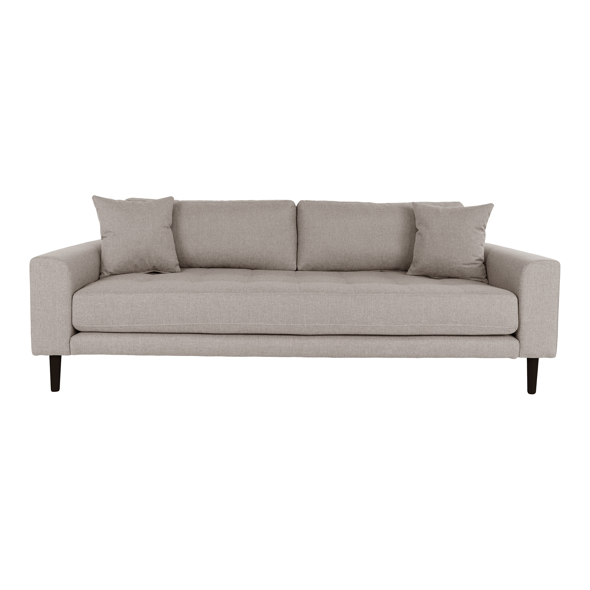 House Nordic Lido   Pers  Sofa       Puder Stone Polyester   Sort Træ