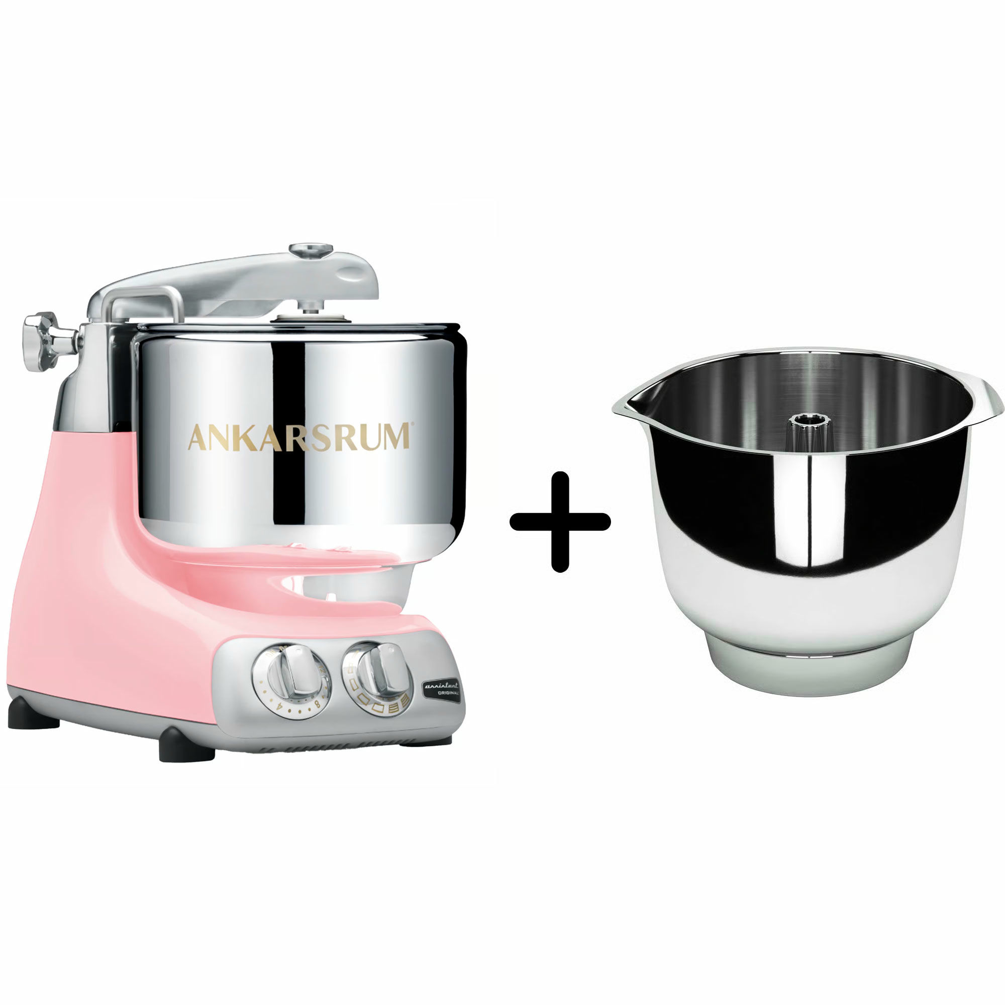 Ankarsrum Assistent Original Akm6230 Cloudy Pink   Røreskål   Rustfrit Stål