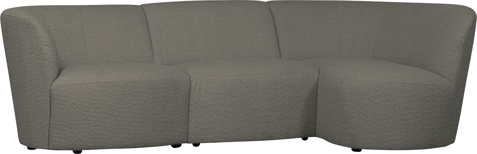 Coco   -personers Sofa Højrevendt  Varm Grøn  H70x138x230