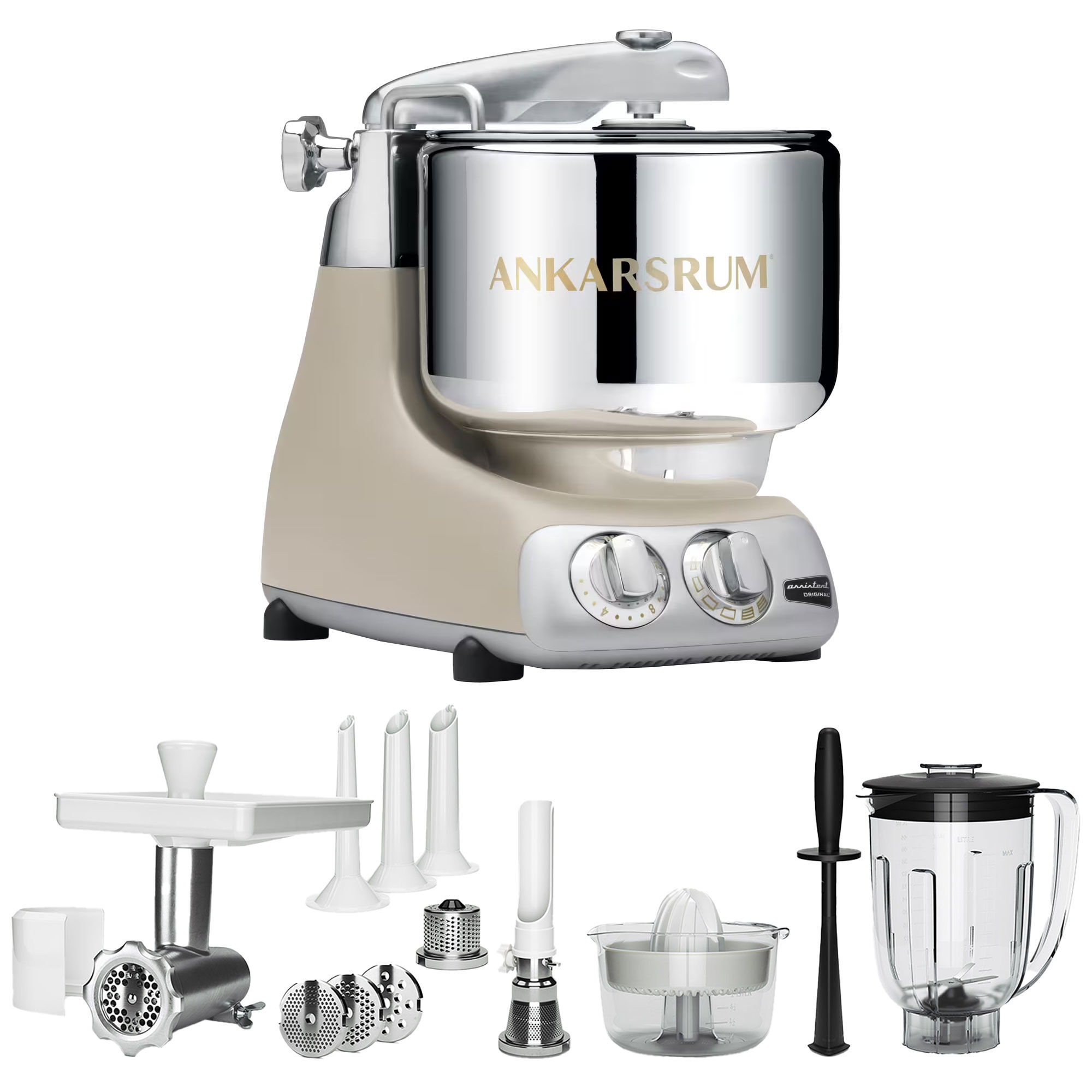Akm 6230 Køkkenmaskine   Deluxe Pakke  Harmony Beige