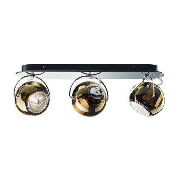 Fabbian Beluga Væg Loftlampe Tripple Brun