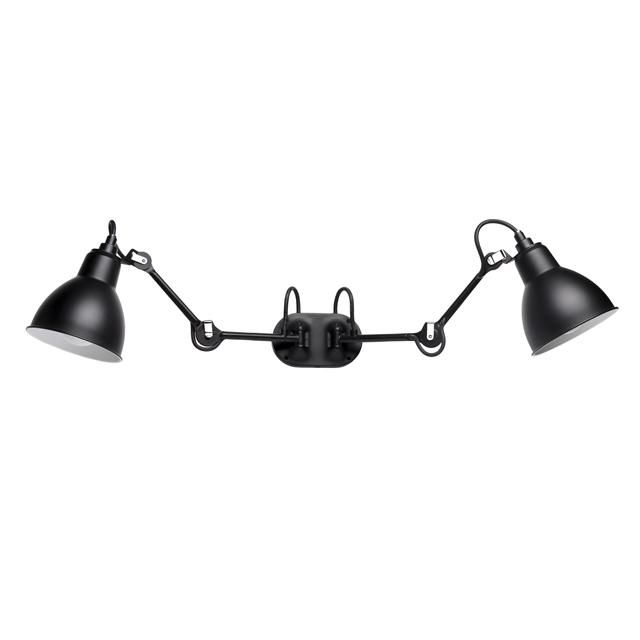 Lampe Gras N204 Double Badeværelses Væglampe Sort  8211  Dcwéditions